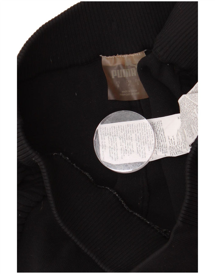 Puma Mens Tracksuit Trousers Small Black Nylon