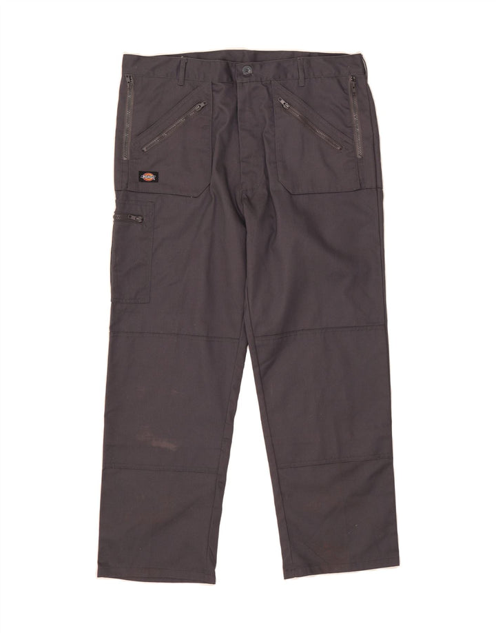 DICKIES Mens Straight Cargo Trousers W38 L29 Grey Polyester Vintage Dickies and Second-Hand Dickies from Messina Hembry 
