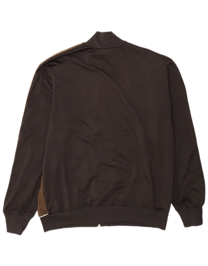 Adidas Hombre Chándal Top Jacket Marrón Medio Colorblock Poliéster