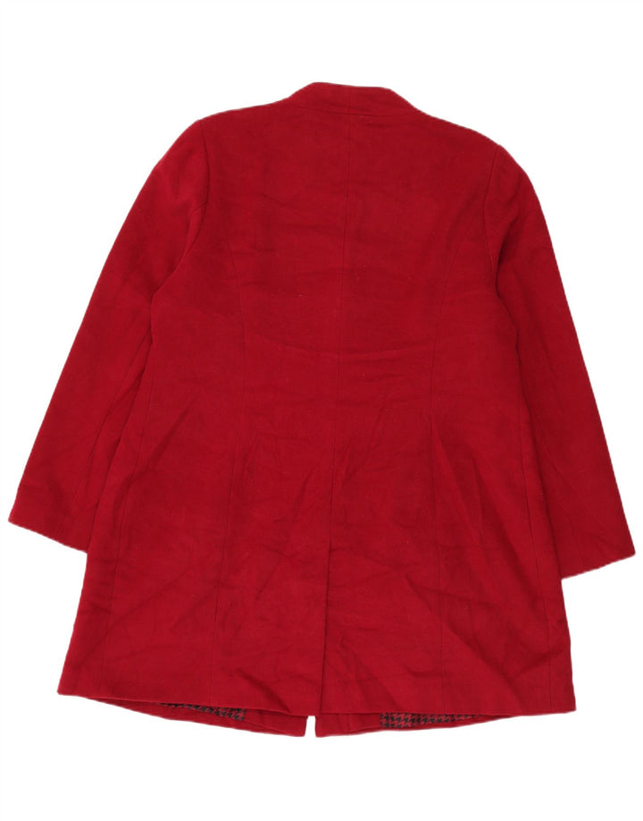 Marks & Spencer Womens Overcoat UK 18 XL Red Polyester