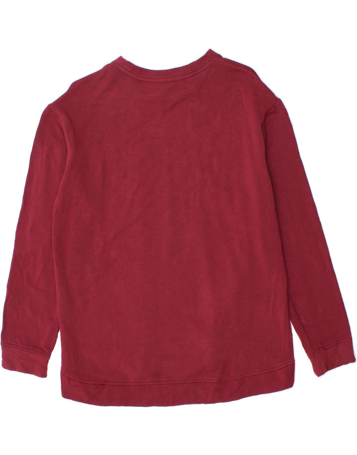 ORVIS Womens Oversized Sweatshirt Jumper UK 10 Small Burgundy Modal Vintage Orvis and Second-Hand Orvis from Messina Hembry 