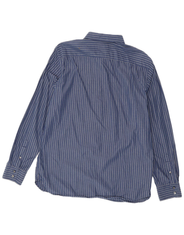 American Eagle Outfitters Mens Vintage Fit Shirt Large Blue Pinstripe