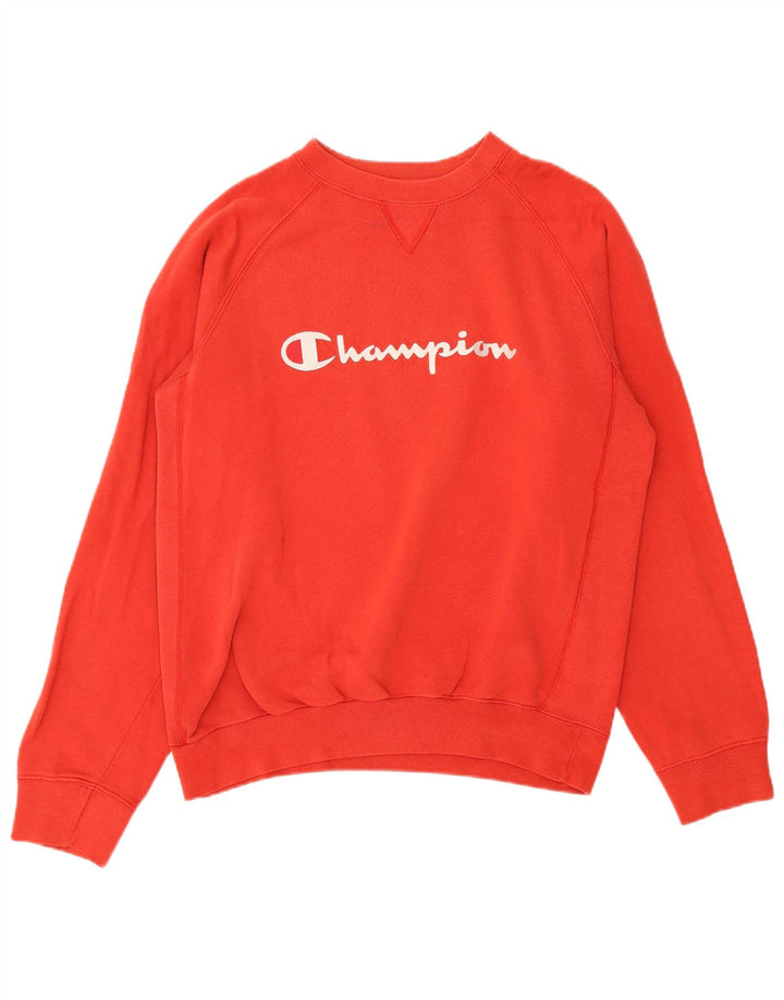 Champion Mens Graphic Sweatshirt Jumper XL Orange