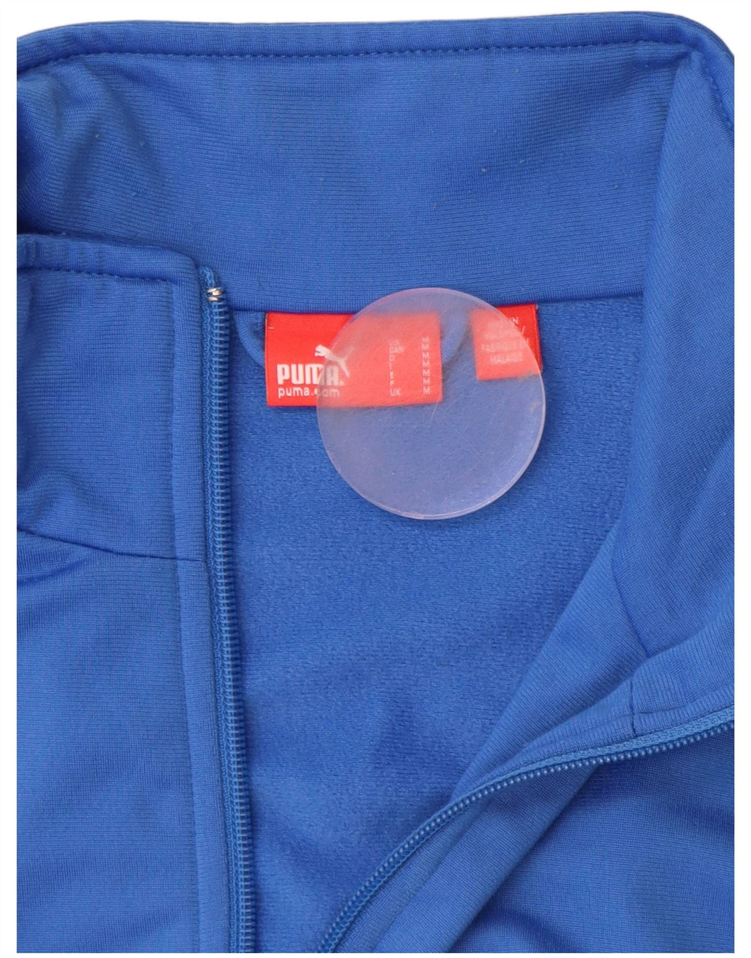PUMA Herren-Trainingsanzug-Top-Jacke aus mittelblauem Colourblock-Polyester