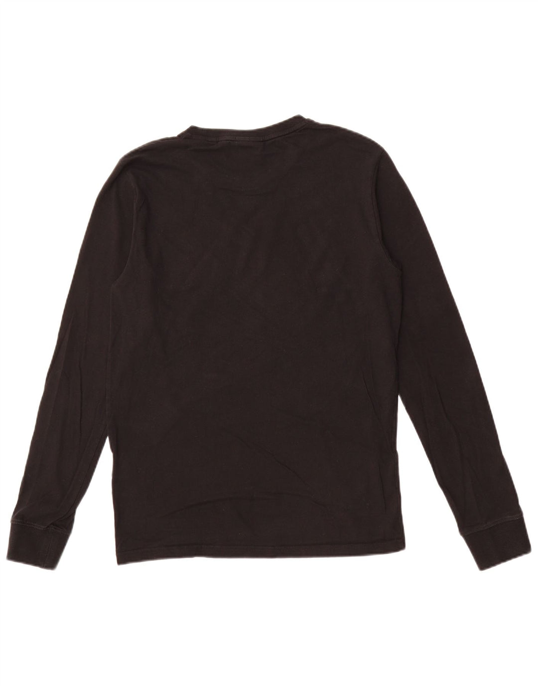 SUPERDRY Mens Top Long Sleeve Medium Black Cotton