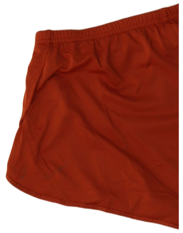 NIKE Damen Sportshorts UK 12 Mittelorange Polyester