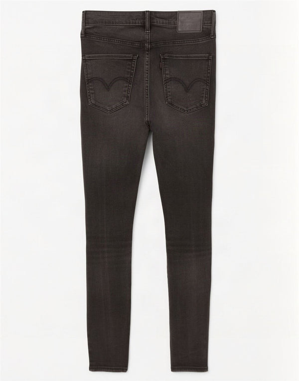 Levi's Womens Mile High Super Skinny Jeans W29 L30 Grey Cotton