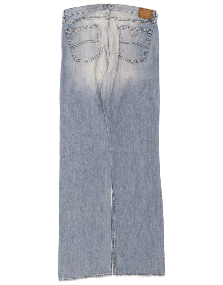 Armani Womens Bootcut Jeans W29 L32 Blue Cotton