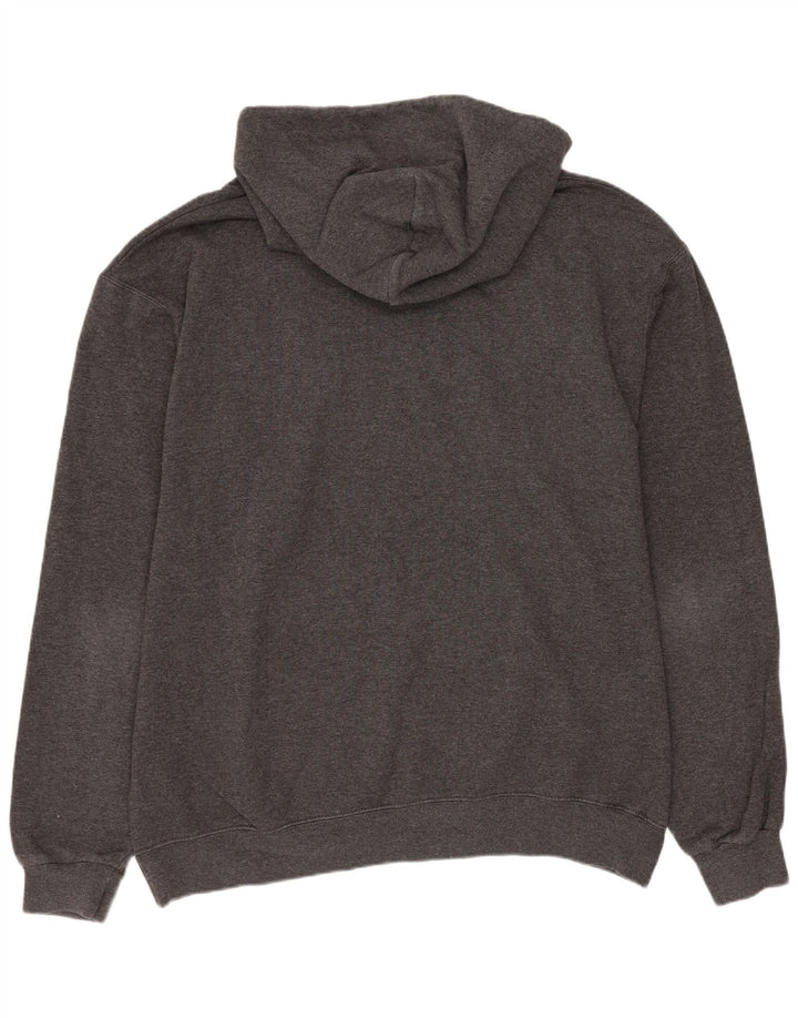 Champion Herre Wright State University Graphic Hoodie Jumper Large Grå