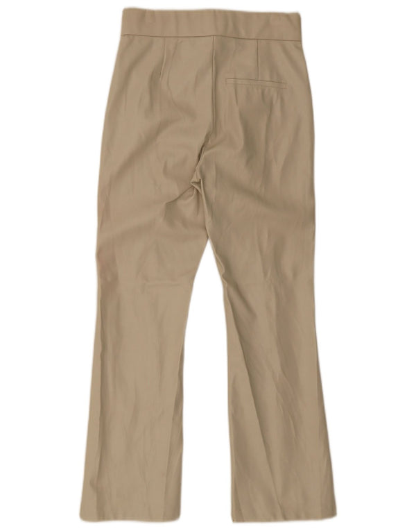 Zara Γυναικείο ίσιο casual παντελόνι Small W26 L26 Beige Polyester