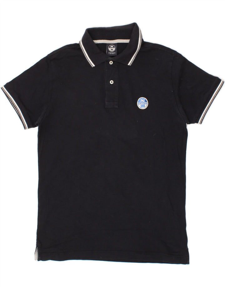 NORTH SAILS Mens Polo Shirt Small Navy Blue Cotton Vintage North Sails and Second-Hand North Sails from Messina Hembry 