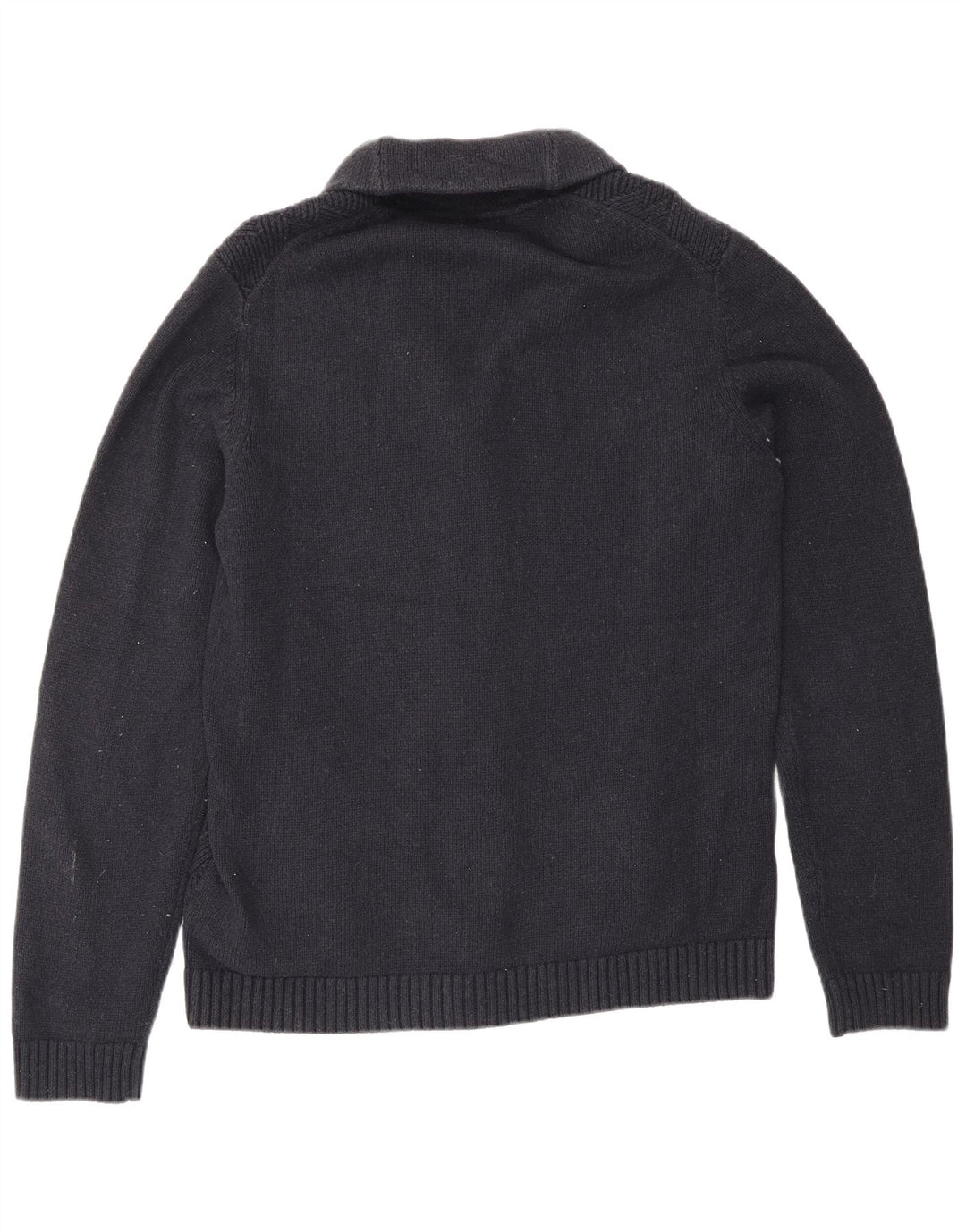 Ted Baker Mens Cardigan Sweater Size 4 Large Navy Blue Cotton