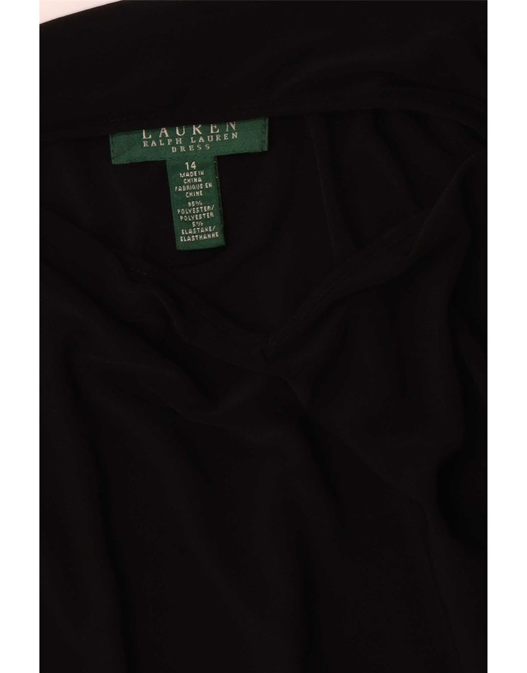 Ralph Lauren Womens Sheath Dress US 14 XL Black Polyester