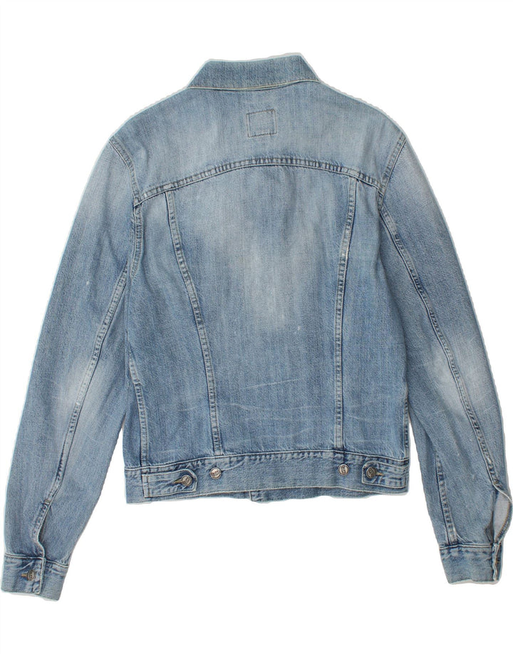 GAS Womens Denim Jacket UK 14 Medium Blue Cotton Vintage Gas and Second-Hand Gas from Messina Hembry 