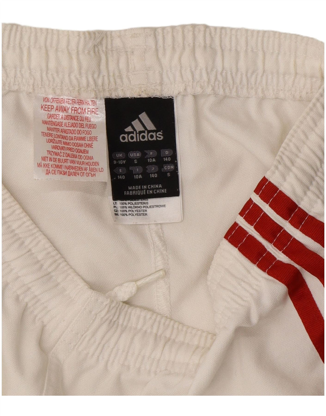 Adidas Boys Climacool Sport Shorts 9-10 Years White Polyester