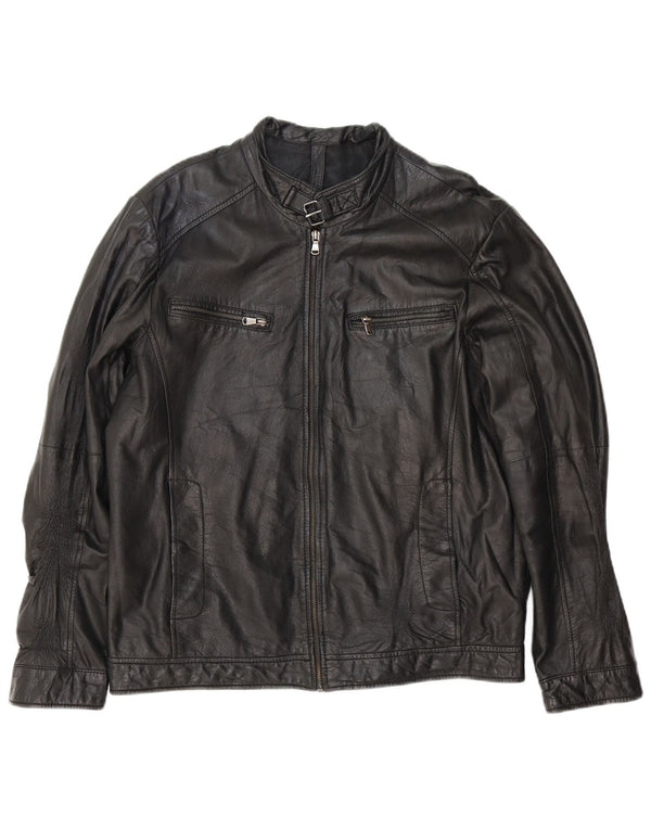 Giacca Pelle Uomo Conbipel IT 54 XL Pelle Nera