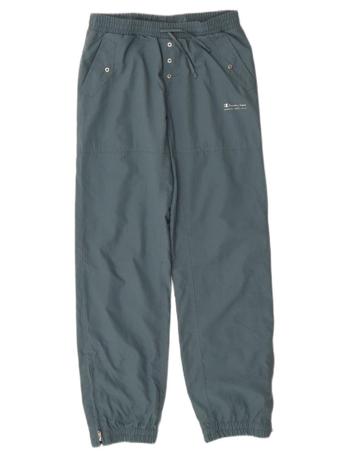 CHAMPION Boys Tracksuit Trousers Joggers 11-12 Years Large  Grey Polyester