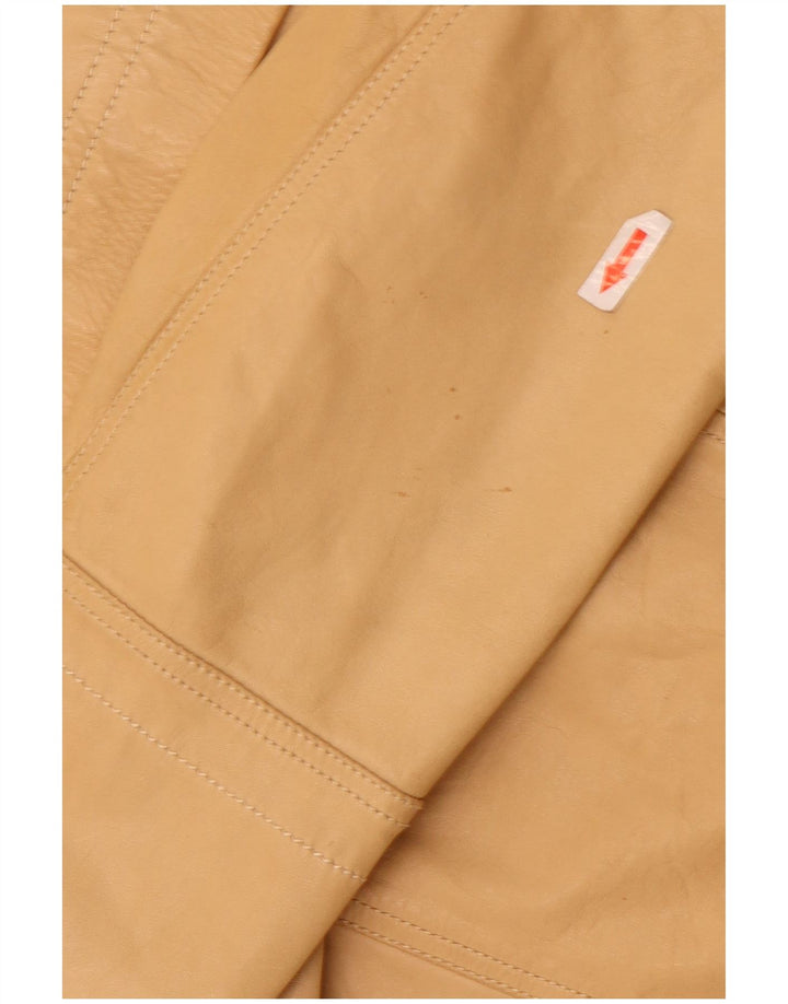 Dekker Herren Militärlederjacke UK 38 Medium Beige