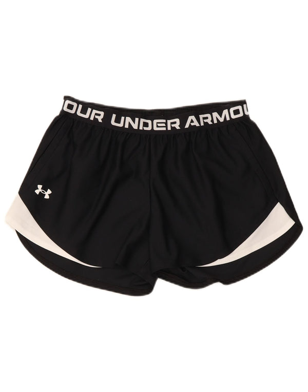 Under Armour Damen Graphic Sport Shorts UK 12 Medium Schwarz Sport