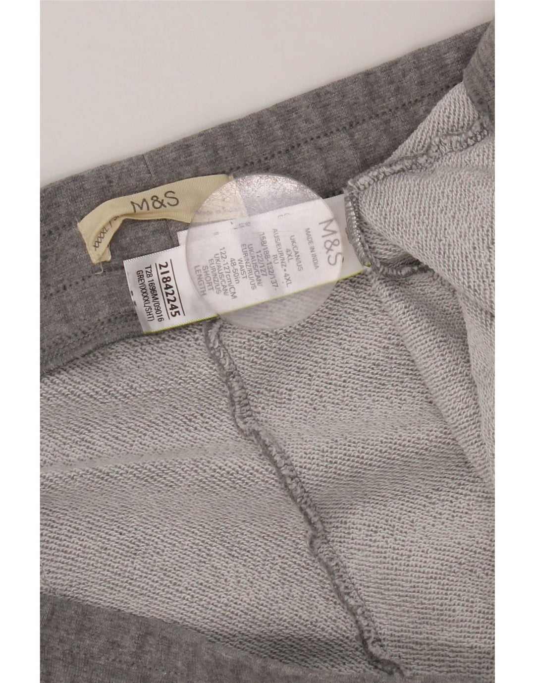 Marks & Spencer Herren-Trainingshose, 4XL, graue Baumwolle