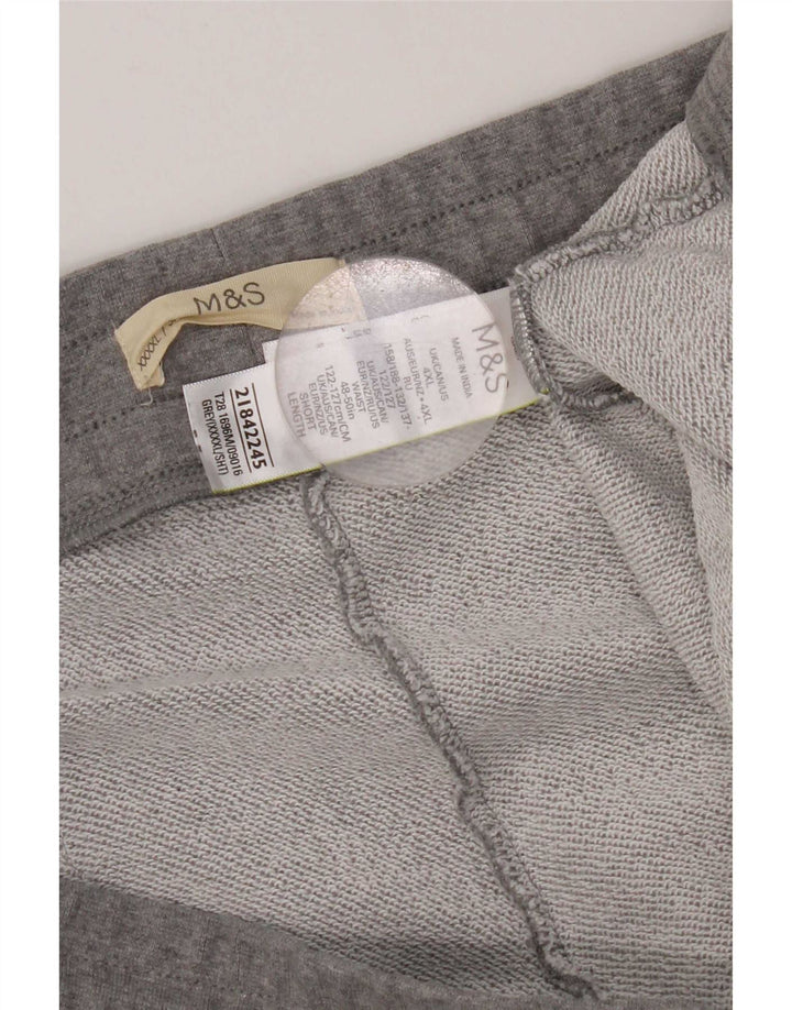 Marks & Spencer Herren-Trainingshose, 4XL, graue Baumwolle