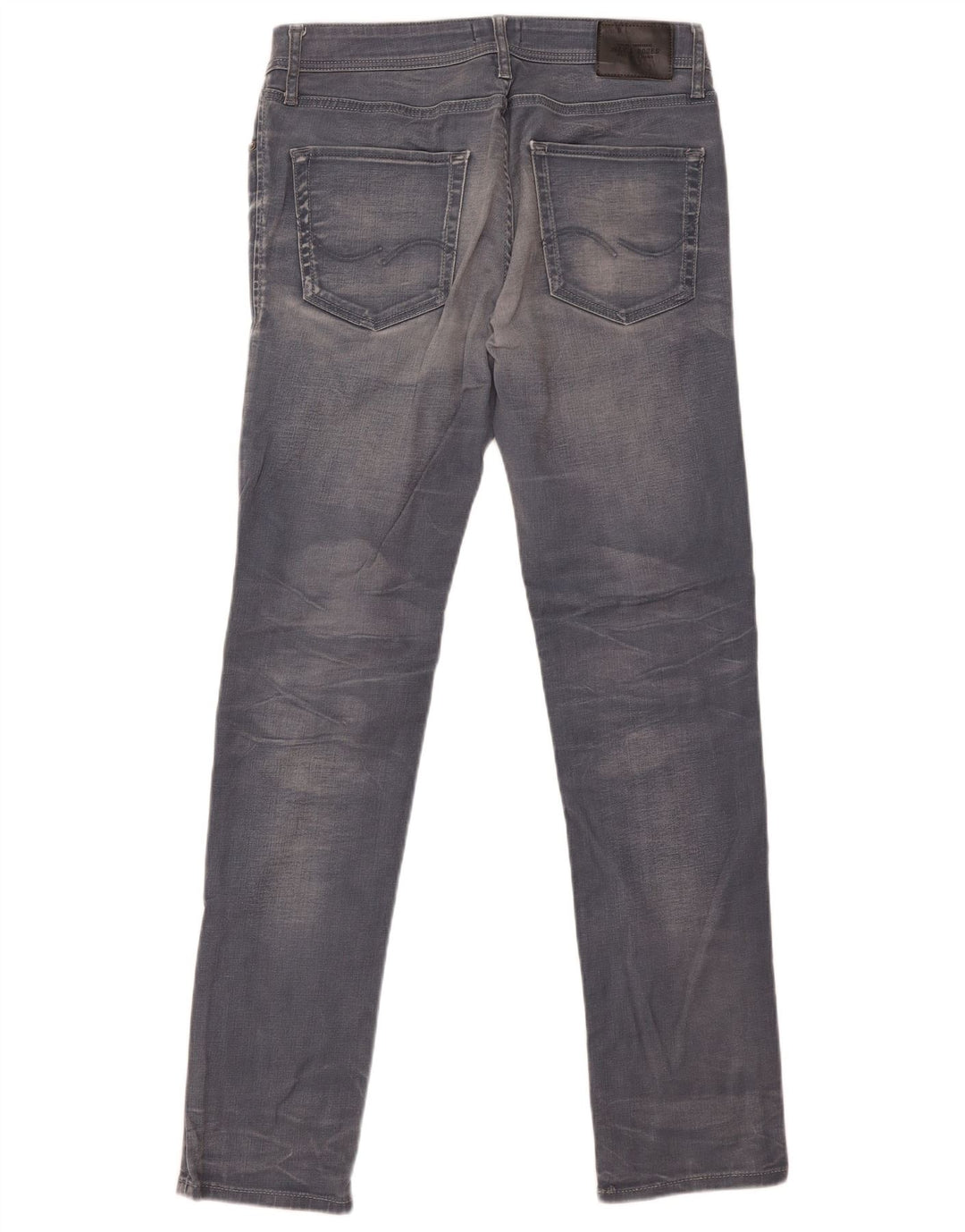 Jack & Jones Mens Tim Slim Jeans W34 L34 Grey Cotton