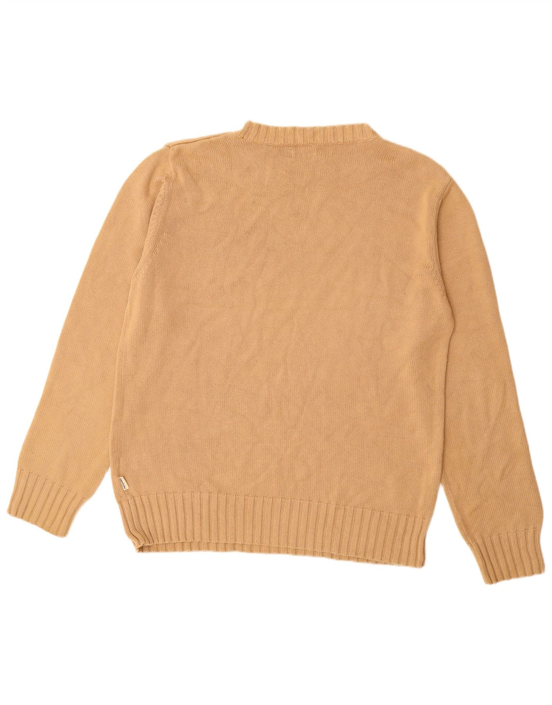 INVICTA Mens Crew Neck Jumper Sweater Large Beige Cotton