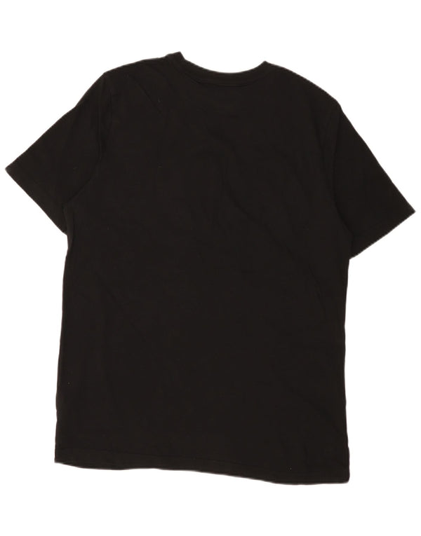 Puma Mens Graphic T-Shirt Top Medium Black Cotton