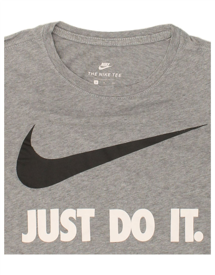 NIKE Mens Graphic T-Shirt Top Small Grey Cotton Vintage Nike and Second-Hand Nike from Messina Hembry 