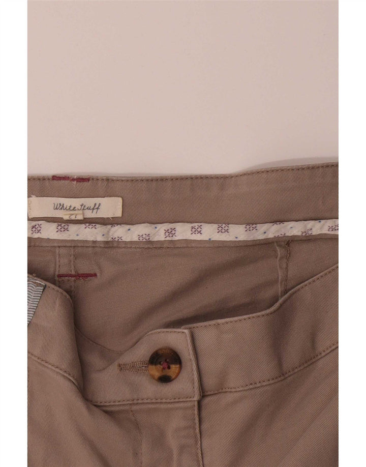 White Stuff Womens Shorts UK 12 Medium W34 Beige Bomuld