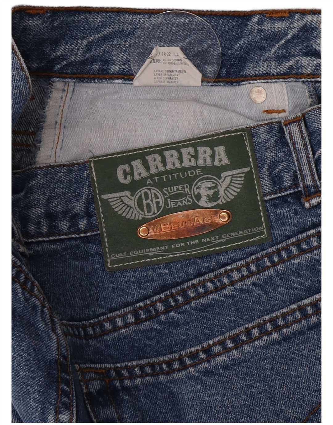 Carrera Womens Straight Jeans W31 L30 Blue Cotton