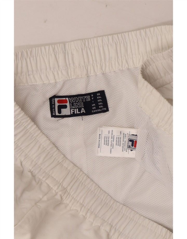 Fila Mens Sport Shorts 2XL White Polyester