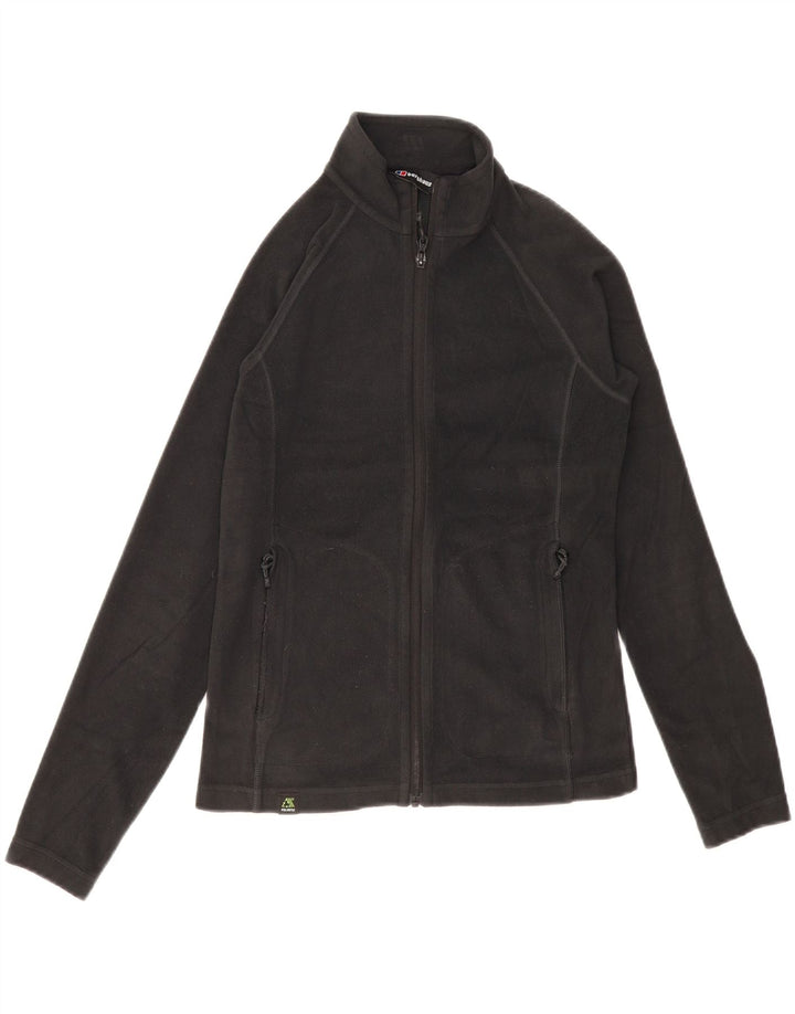 BERGHAUS Womens Fleece Jacket UK 8 Small  Black Polyester