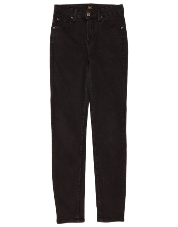 Джинсы Lee Scarlett High Skinny W25 L28, черные, хлопковые