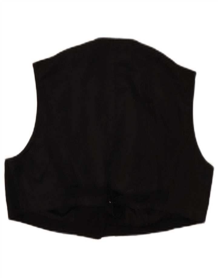 Richmond Womens Crop Waistcoat UK 14 Medium Black
