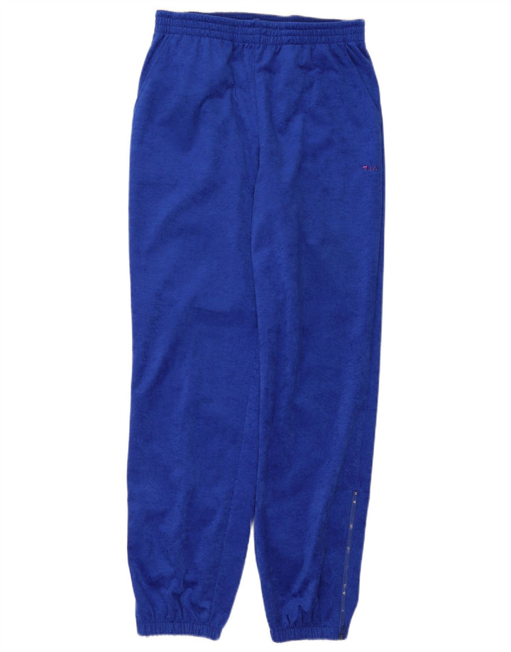 Fila Herre velour træningsdragt Bukser Jogger IT 48 Medium Blue Polyester