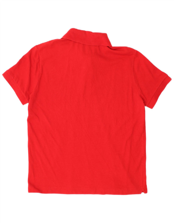 Lacoste Herren-Poloshirt, Größe 4, mittelrote Baumwolle