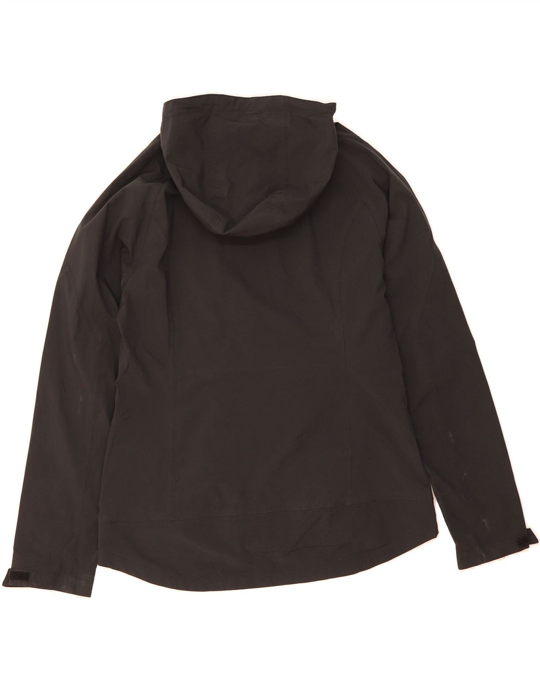 MOUNTAIN WAREHOUSE Womens Hooded Rain Jacket UK 14 Large Black Polyester Vintage Mountain Warehouse and Second-Hand Mountain Warehouse from Messina Hembry 