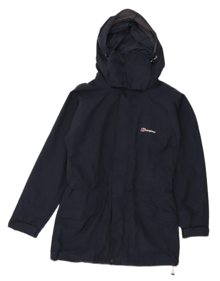 Berghaus Damen-Regenjacke mit Kapuze, Gr. 8, Marineblau, Polyester
