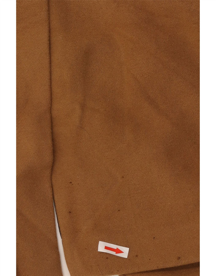 Zara Mens Overcoat UK 38 Medium Beige Wool