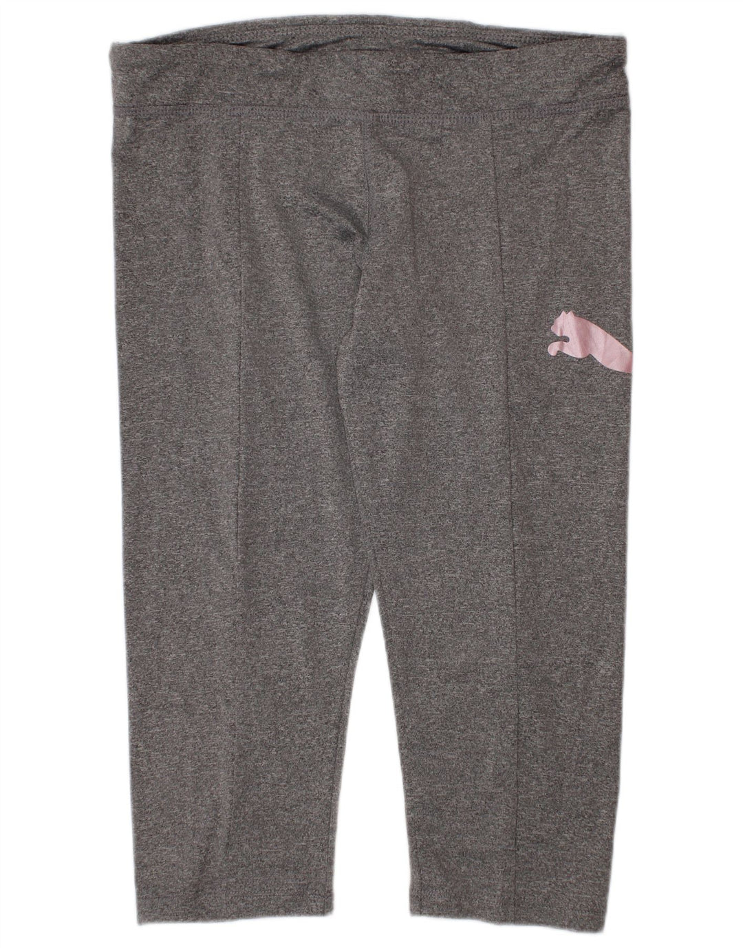 Puma Girls Graphic Leggings 12-13 Years Large Grey Polyester