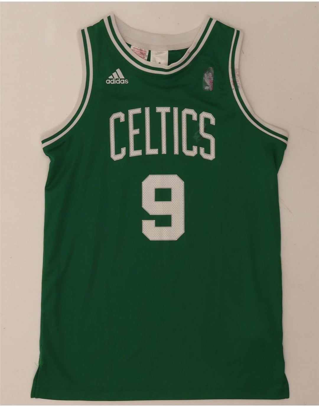 Adidas Boys Celtics Graphic Vest Top 13-14 Years Green Polyester