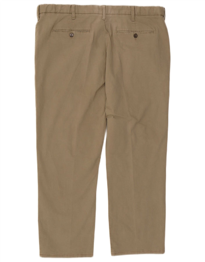 Marks & Spencer Mens Regular Chino Trousers W40 L29 Beige Cotton