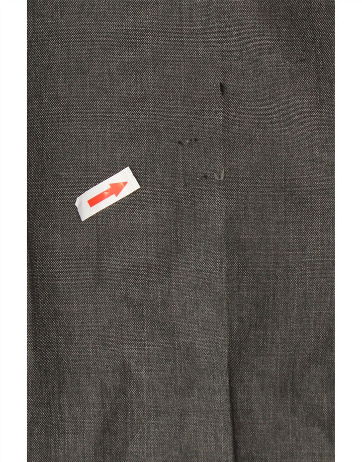 Marks & Spencer Mens Regular Fit Suit Trousers W38 L29 Grey Polyester