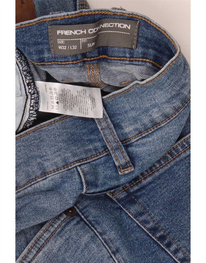 Jeans slim da uomo French Connection W32 L32 cotone blu