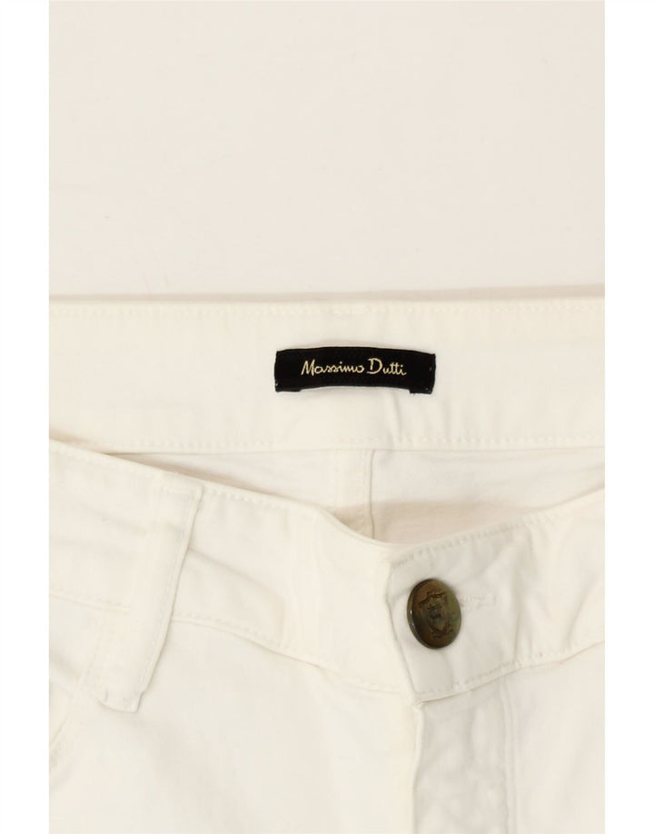 MASSIMO DUTTI Womens Slim Cropped Jeans EU 40 Medium W30 L22 White Vintage Massimo Dutti and Second-Hand Massimo Dutti from Messina Hembry 