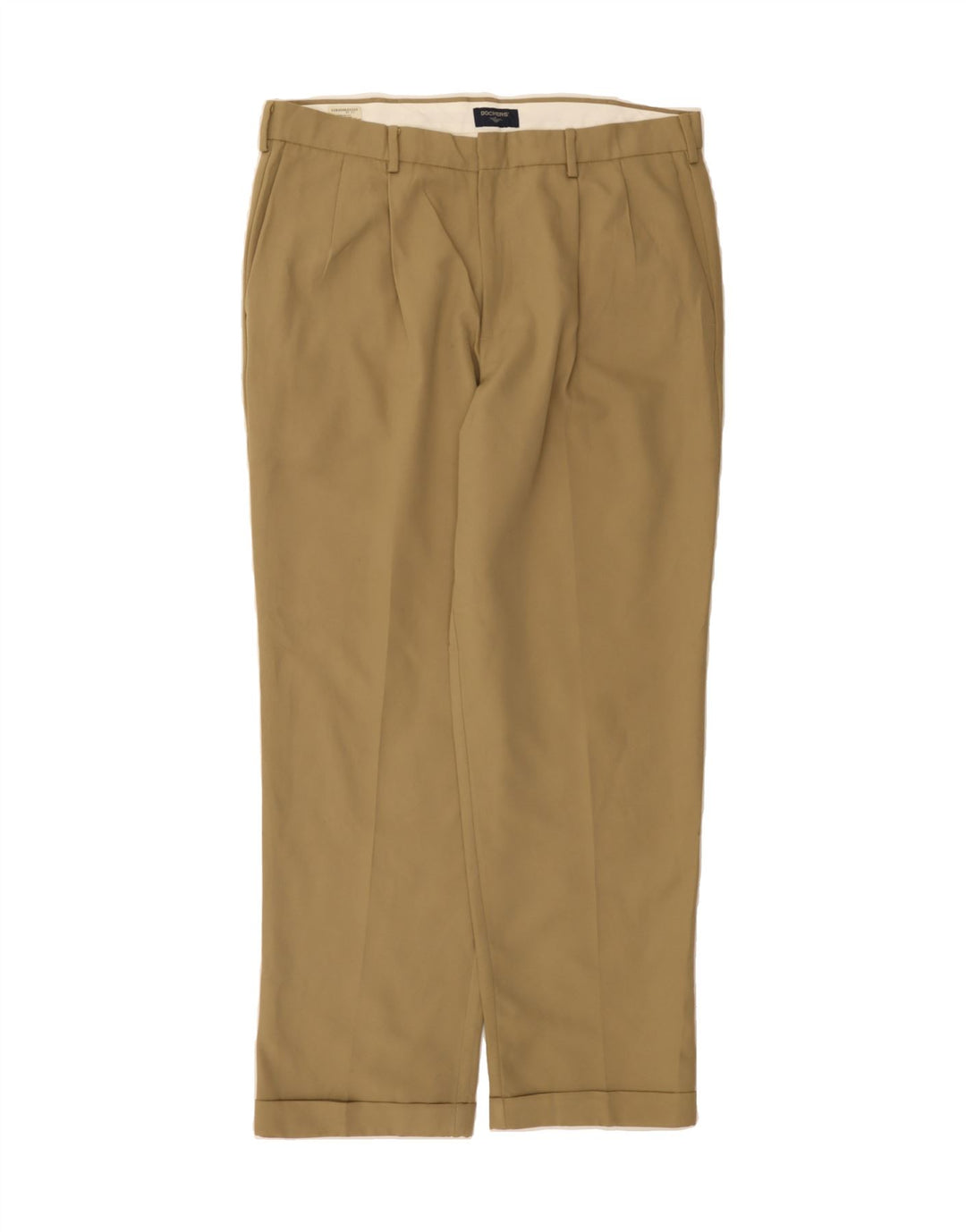 DOCKERS Mens Pegged Casual Trousers W36 L30 Beige Polyester Vintage Dockers and Second-Hand Dockers from Messina Hembry 