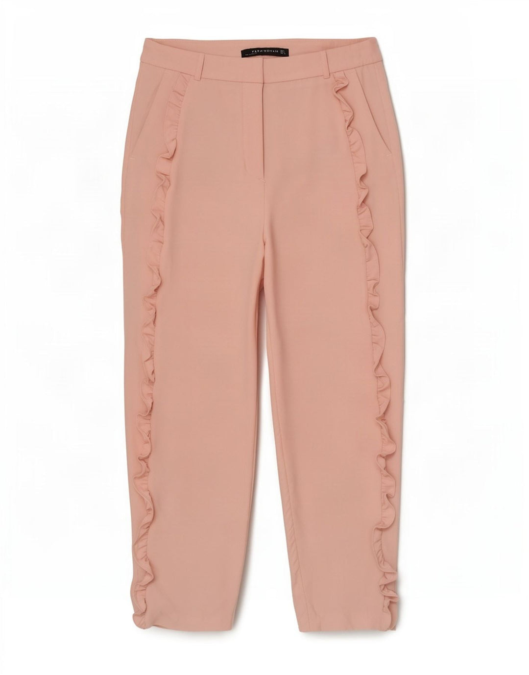 Zara Womens Cropped Trousers Medium W28 L25 Pink
