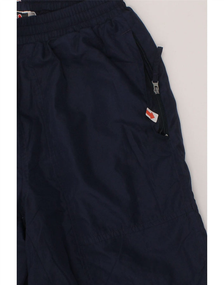 KAPPA Boys Capri Tracksuit Trousers 10-11 Years Large Navy Blue Polyester Vintage Kappa and Second-Hand Kappa from Messina Hembry 
