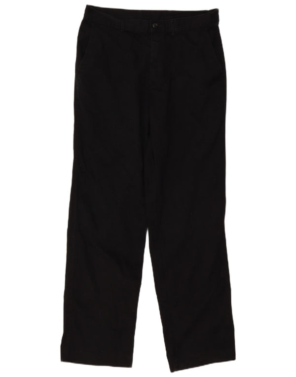 Marks & Spencer Pantalones chinos rectos para hombre W34 L33 Algodón negro